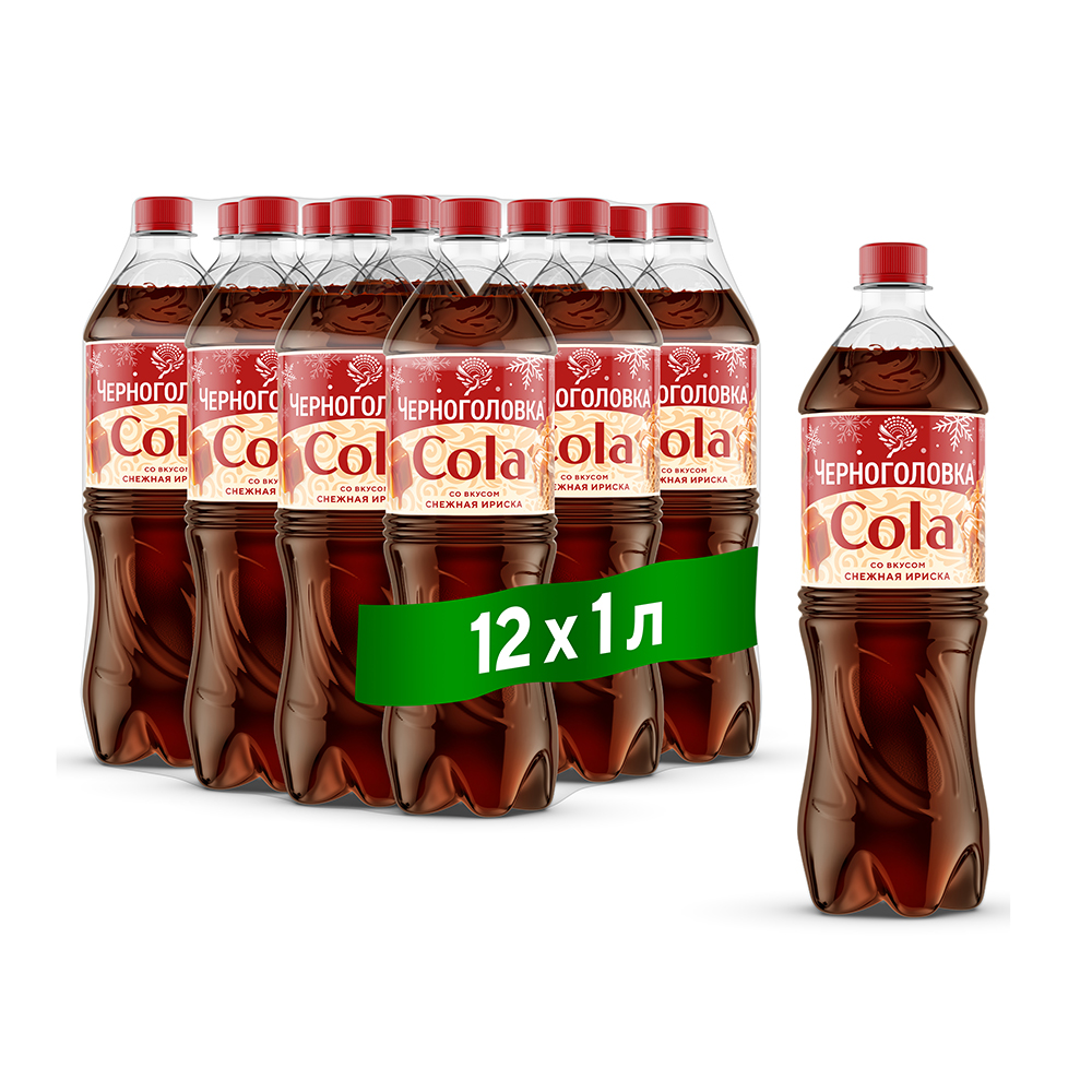  ЧЕРНОГОЛОВКА Кола Снежная Ириска 1 л, ПЭТ 1 литр