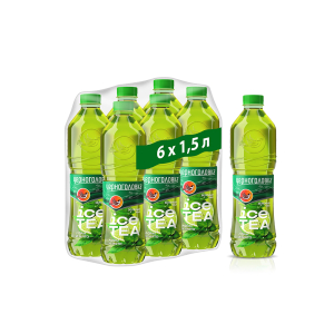  Холодный чай зеленый ЧЕРНОГОЛОВКА Мята-лайм 1,5 л, ПЭТ 
