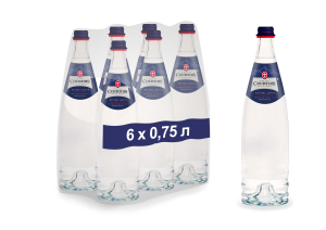 Вода природная питьевая "Courtois", газ., 0,75л, стекло