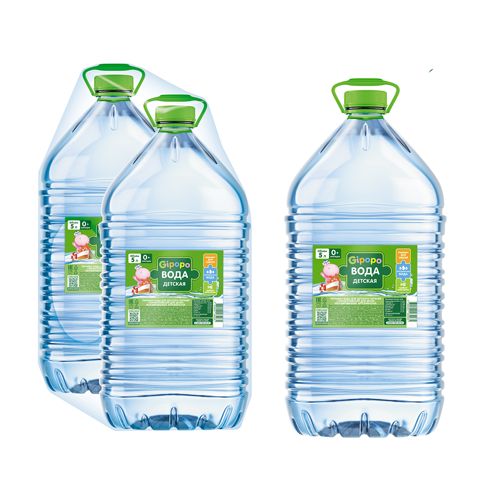Вода детская артезианская GIPOPO 5 л