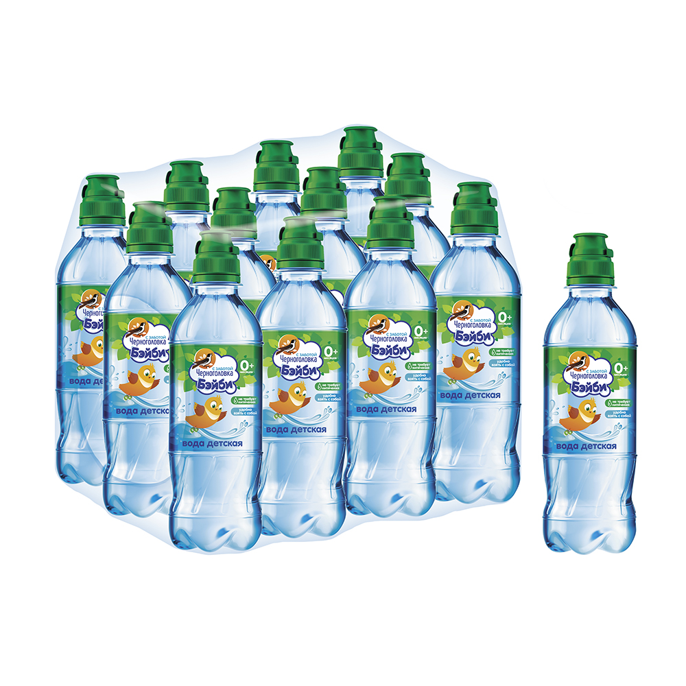 Вода питьевая детская ЧЕРНОГОЛОВКА Бэйби 0,33 л, без газа, ПЭТ