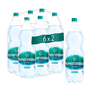 Вода питьевая ЧЕРНОГОЛОВКА 2 л, газ, ПЭТ