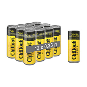 Тоник газированный «ChillOut Premium English Tonic» 0,33 л, ж/б