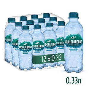 Вода питьевая артезианская ЧЕРНОГОЛОВКА 0,33 л, без газа, ПЭТ