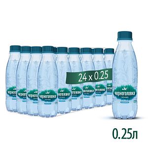 Вода питьевая артезианская ЧЕРНОГОЛОВКА 0,25 л, без газа, ПЭТ