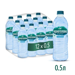 Вода питьевая артезианская ЧЕРНОГОЛОВКА 0,5 л, без газа, ПЭТ