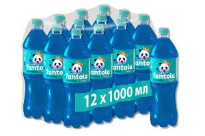  Лимонад  FANTOLA  "Blue malina" 1 л, газ, ПЭТ 0,5 литра