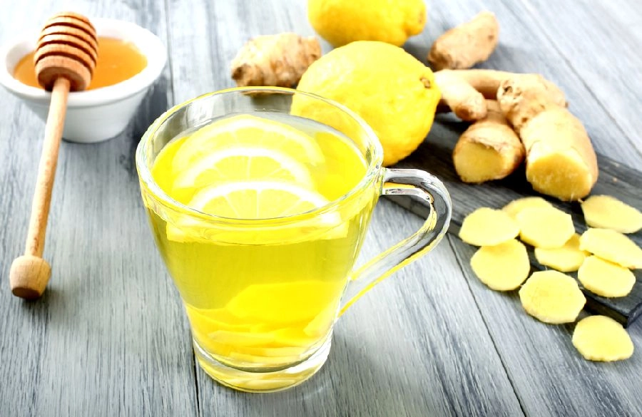 2. Коктейль для похудения с имбирём, лимоном и мёдом